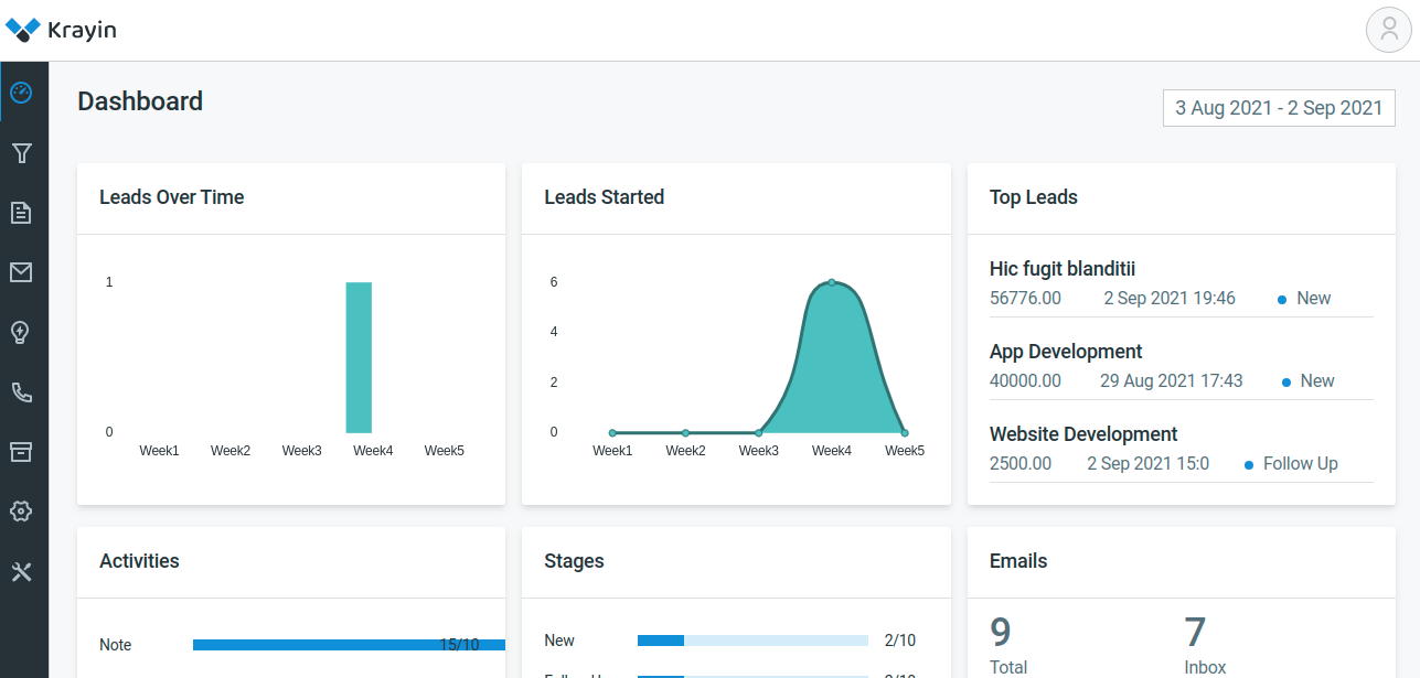 Top Best Php Crm Platforms Krayin Laravel Crm