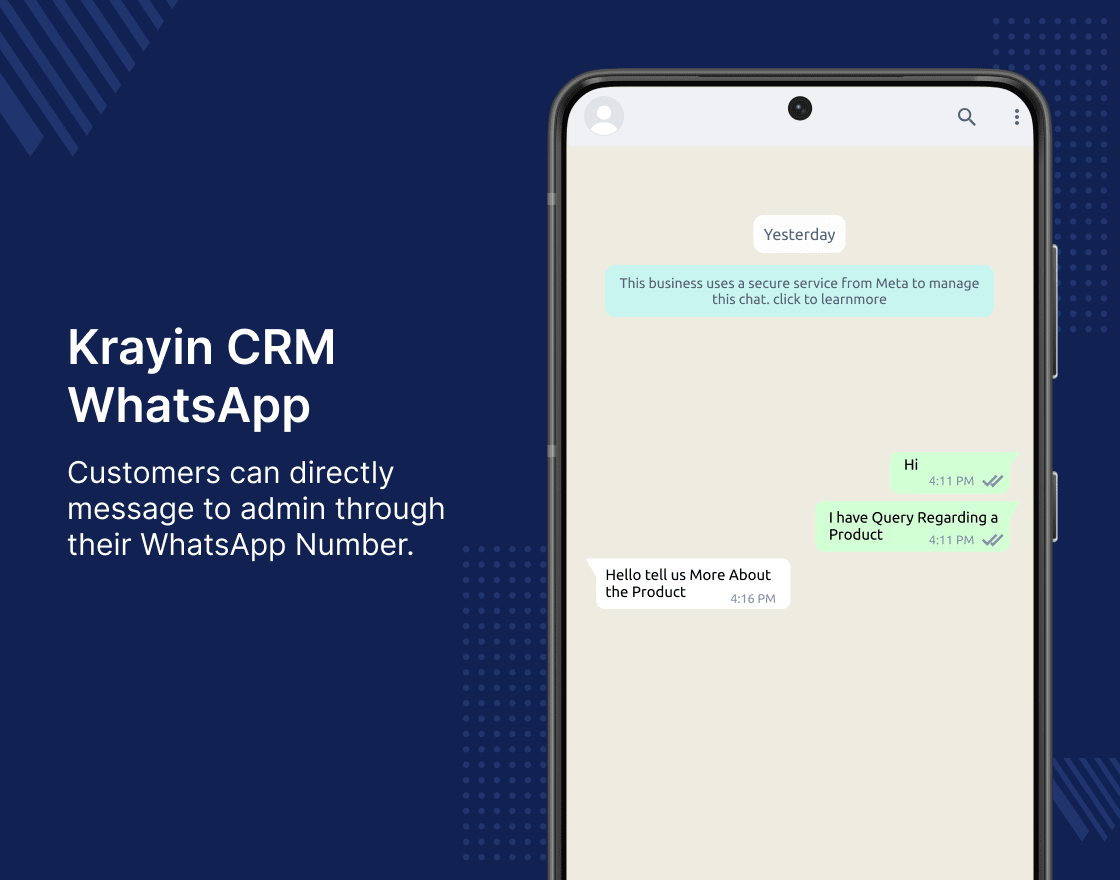 Krayin CRM WhatsApp Extension Slider Image 3