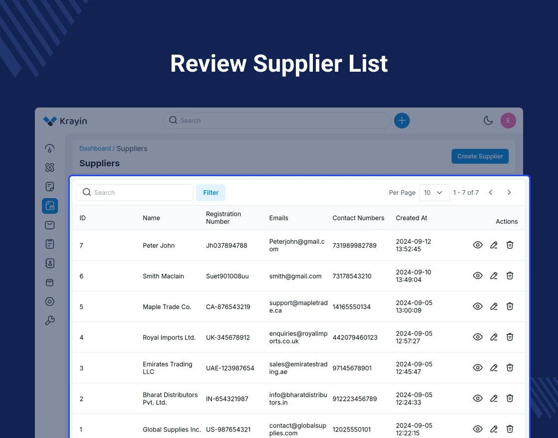 Krayin Purchase Order Extension Slider Image 4