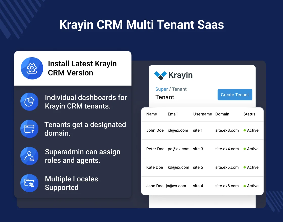 Multi Tenant SAAS CRM Slider Image 0