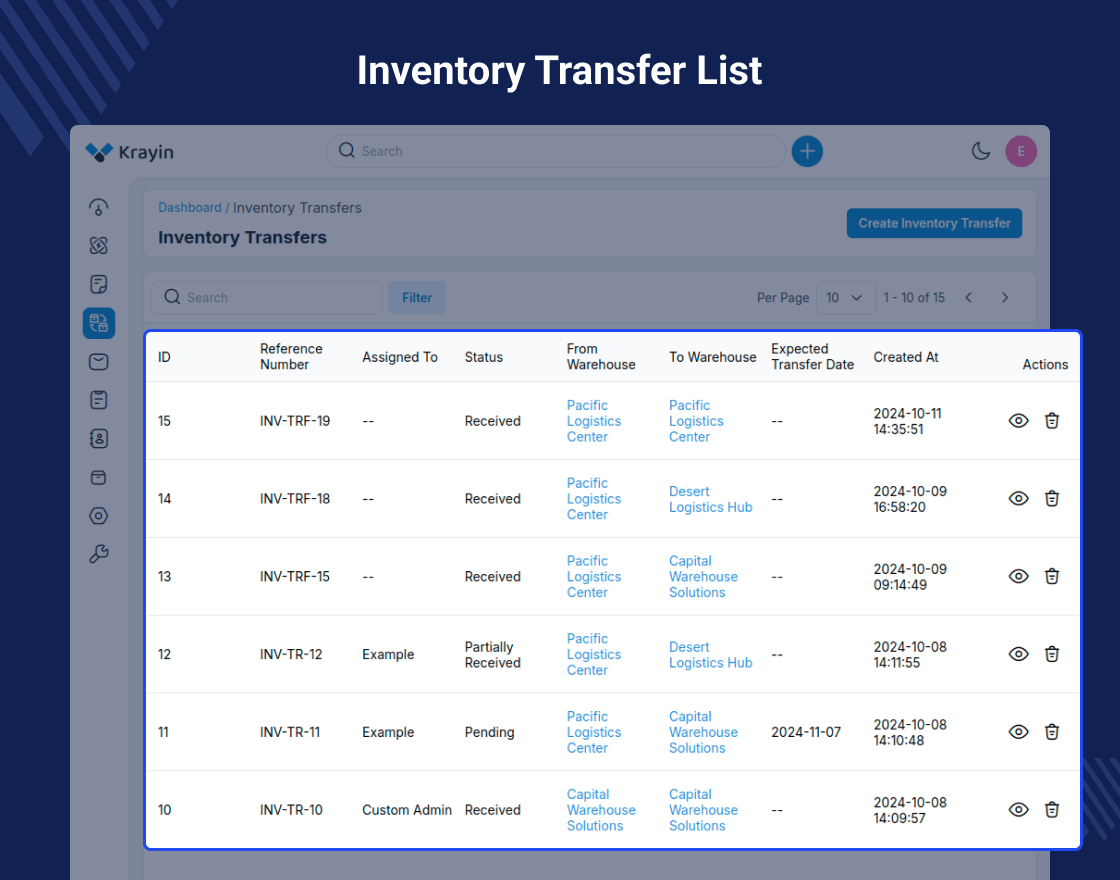 Krayin Inventory Transfer Extension Slider Image 1