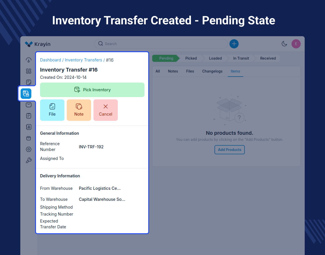 Krayin Inventory Transfer Extension Slider Image 3