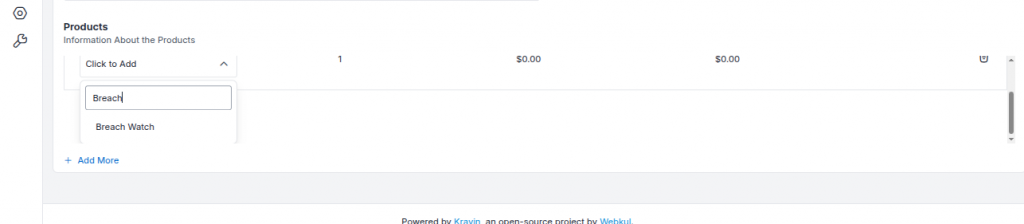 search product in lookup