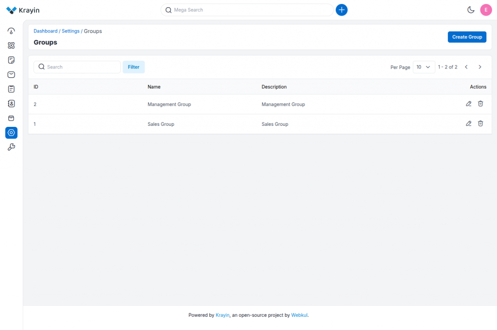 How to Create Groups in Krayin CRM?