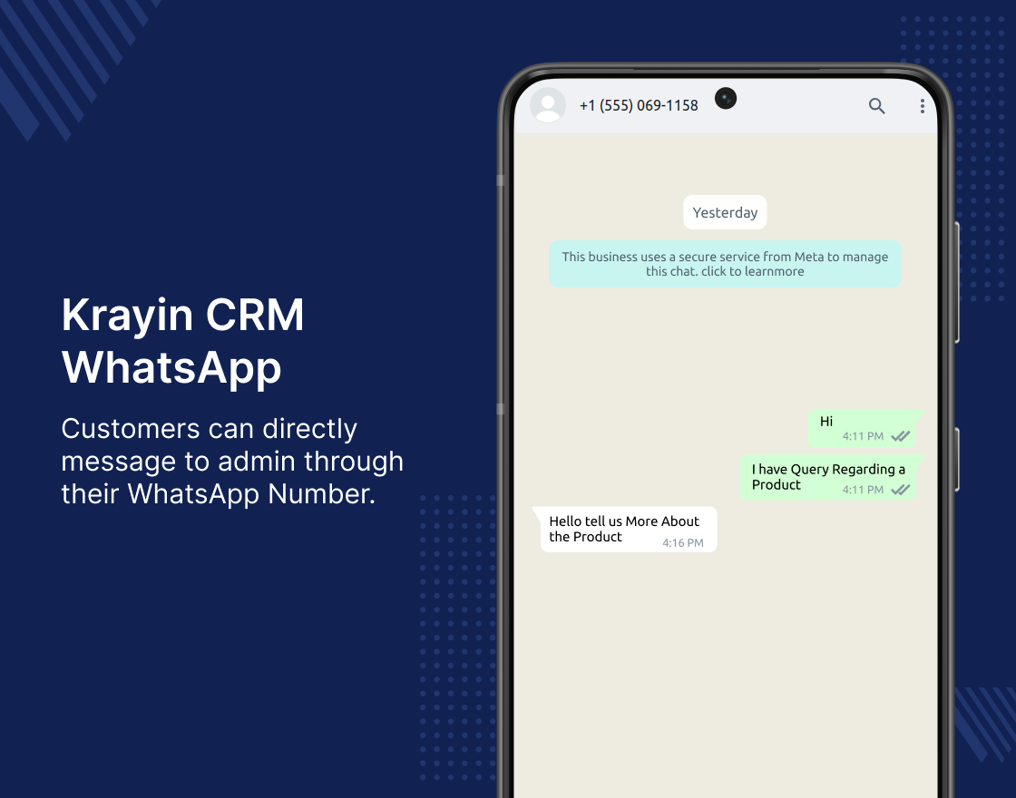 Krayin CRM WhatsApp Extension Slider Image 0