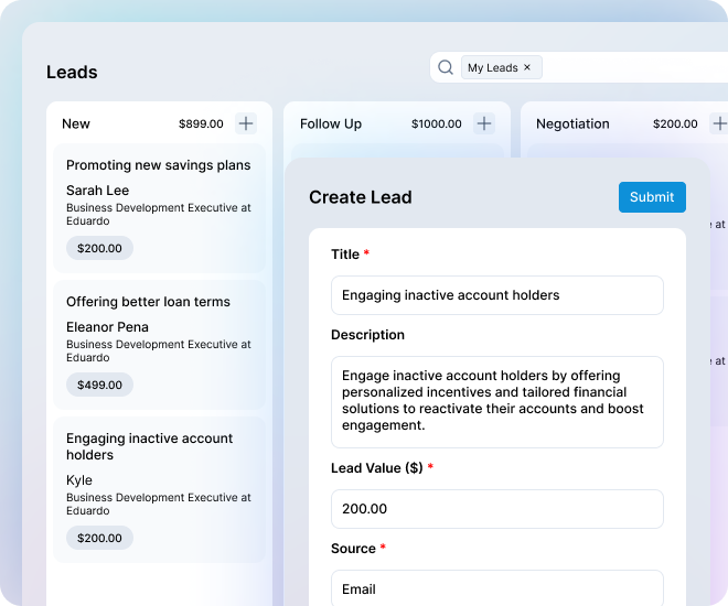 Banking CRM Sales and Marketing Integration