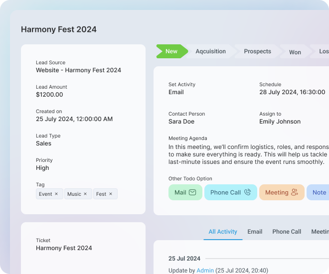 Event Management CRM Seamless Collaboration