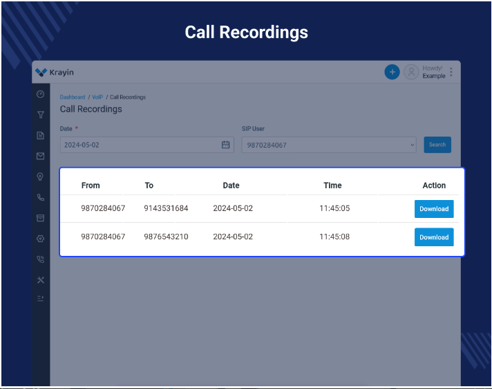 Krayin CRM VoIP Extension Slider Image 2