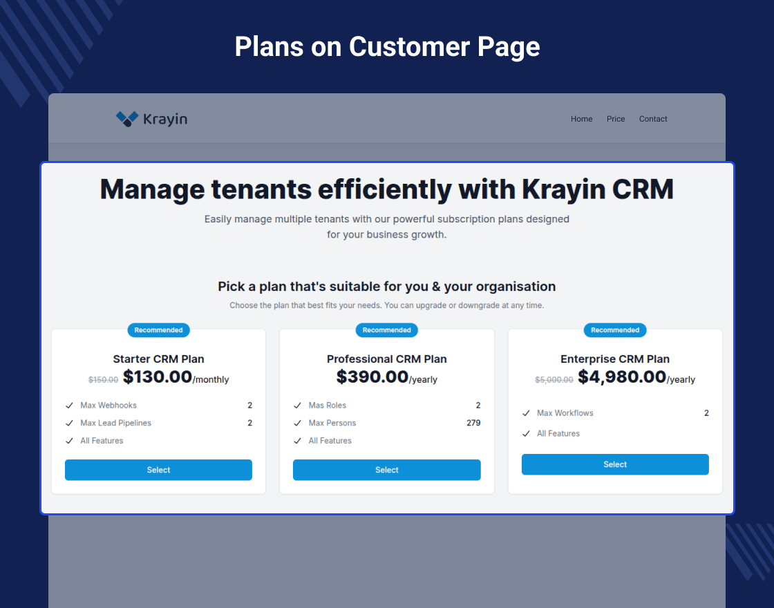 Krayin CRM SaaS Subscription Extension Slider Image 2